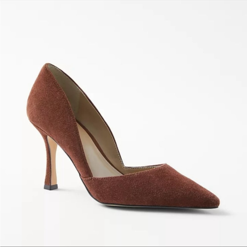 DISO Azra suede Pure chocolate pumps by Ann Taylor